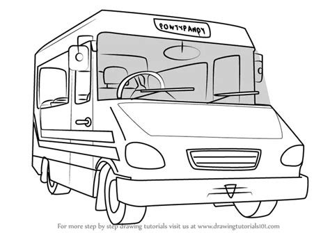 Learn How to Draw Trevor Evans' Bus from Fireman Sam (Fireman Sam) Step ...