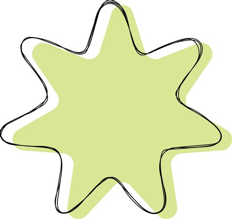 Hand drawn colored star banner 22183250 PNG