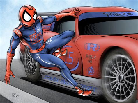 Spider-Man Race Car Driver by NegativeNave on DeviantArt