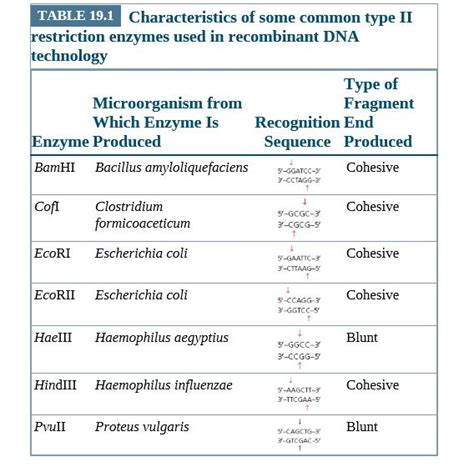 Answered: TABLE 19.1 Characteristics of some… | bartleby