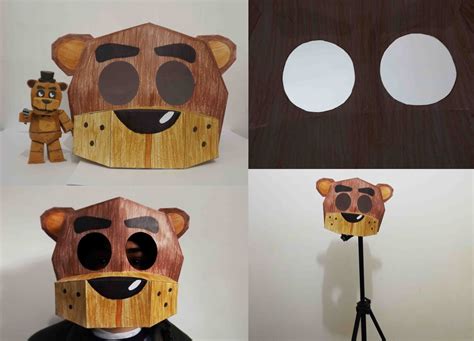 five nights at freddy's Freddy Mask Papercraft by Adogopaper on DeviantArt