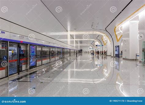 Beijing Daxing Airport MRT Metro Station in China Editorial Image ...