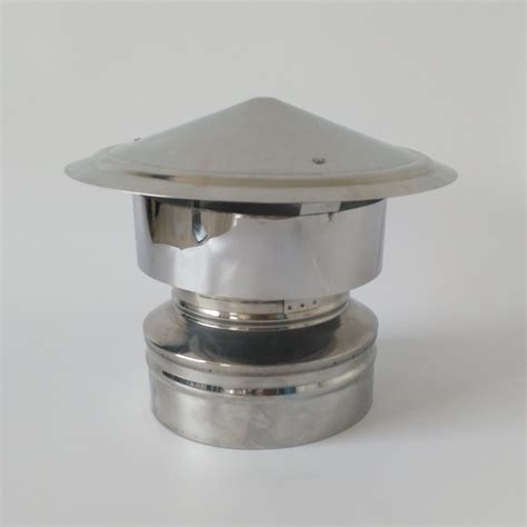 Stainless Chimney Flue Rain Caps , Flue Rain Cap For Fireplace Stove Pipe