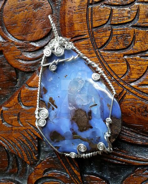 Australian Boulder Opal pendant, fairy face cameo by ...