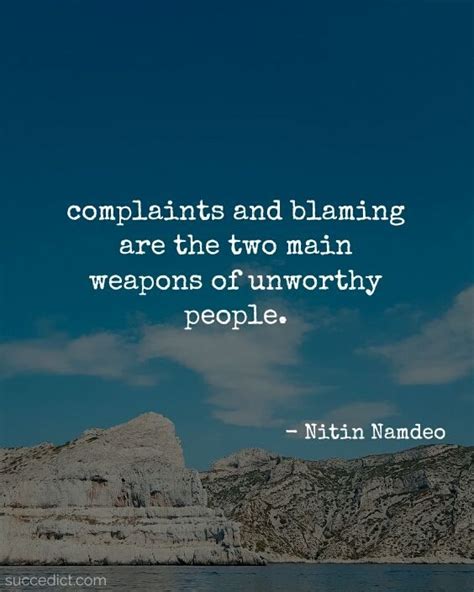 30 Inspirational Quotes About Complaining In Life - Succedict ...