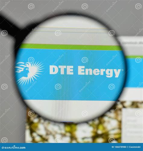 Milan, Italy - August 10, 2017: DTE Energy Logo on the Website H Editorial Image - Image of ...