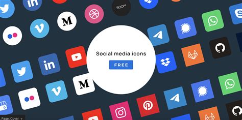 Social media icon figma