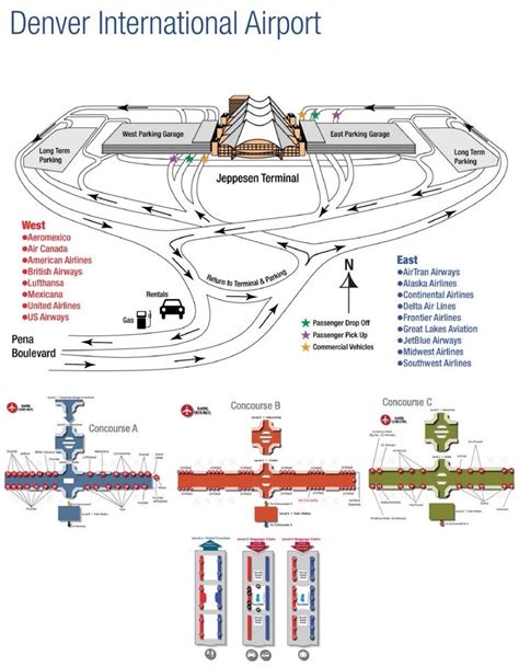 Denver Airport Map | Pinterest Image