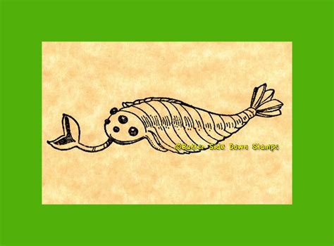 Opabinia Burgess Shale Fossil Rubber Stamp - Etsy Canada