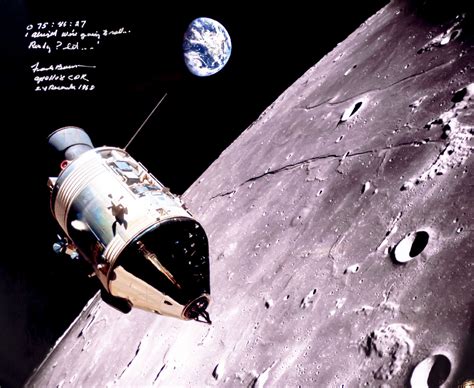 Frank Borman Signed Apollo 8 'Earthrise' Poster. - Raptis Rare Books ...