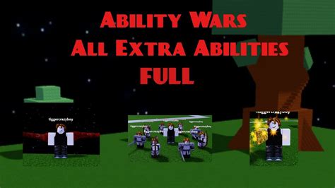 Roblox Ability Wars : How to Get All Extra Abilities (FULL VERSION ...