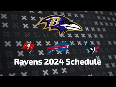 Ravens 2024-2025 Schedule Release! (All Opponents for NEXT SEASON) - YouTube