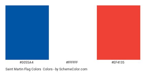 Saint Martin Flag Colors Color Scheme » Flags » SchemeColor.com