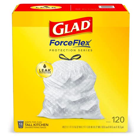 GLAD ForceFlex Tall Drawstring Trash Bags, 120 count only $16.83 shipped! {Prime Day Deal ...