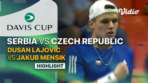 Highlights | Serbia (Dusan Lajovic) vs Czech Republic (Jakub Mensik ...