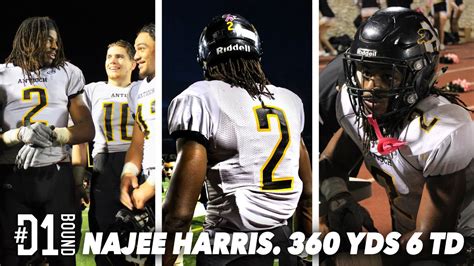 '17 RB Najee Harris INSANE HIGHLIGHTS: 6'2 225 RB (360 Yards, 6 TDS ...