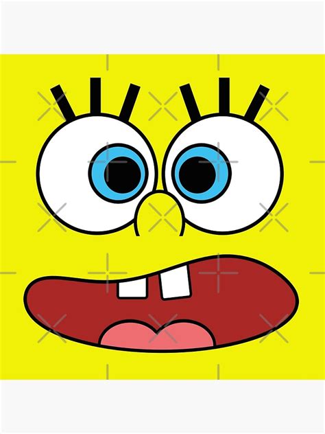 "SpongeBob Face" Poster for Sale by JienChan26 | Redbubble