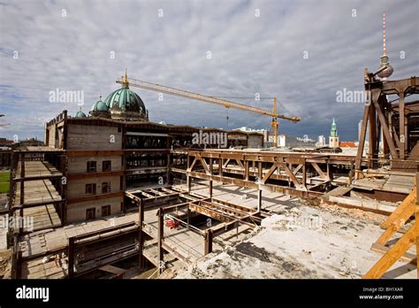 The Palast der Republik, Palace of the Republic, demolition started in February 2006, Berlin ...