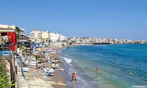 Hersonissos beaches - narrow town beaches | Crete Beaches