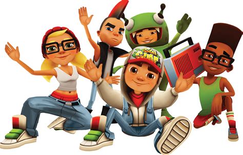 Download HD Subway Surfers Characters - Subway Surfers Transparent PNG Image - NicePNG.com