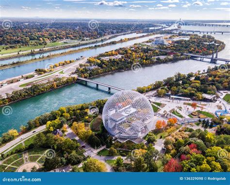 Aerial View of Montreal, Quebec, Canada Editorial Stock Photo - Image of dome, landscape: 136329098