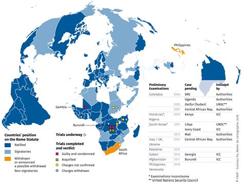 International Criminal Court (ICC), June 2018 - World Atlas of Global ...