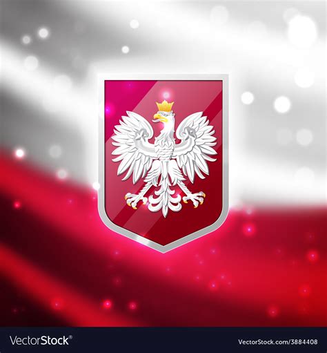 Coat arms poland Royalty Free Vector Image - VectorStock