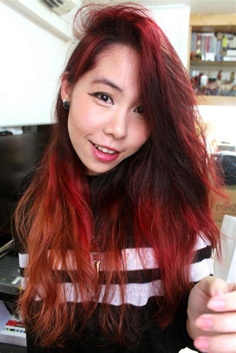 Melody: DIY: Gradient Red Hair (w/ Pastel Pink)