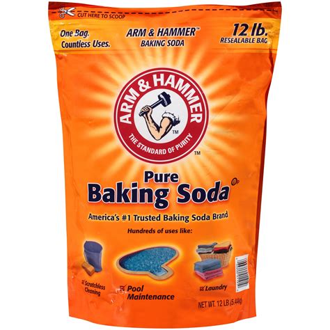 Arm & Hammer Pure Baking Soda, 12 lb Bag - Walmart.com - Walmart.com