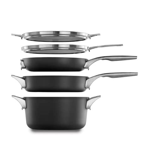 Calphalon Premier Space Saving 10-pc. Nonstick Cookware Set #Space, #Saving, #Calphalon, # ...