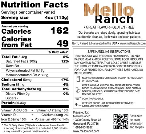 Beefalo Meat Order Form | Mello Ranch