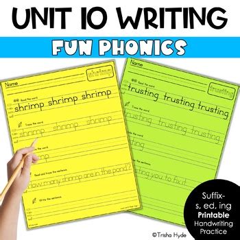 Closed Syllable Handwriting Practice | Decodable | Fun Phonics Level 1 Unit 10