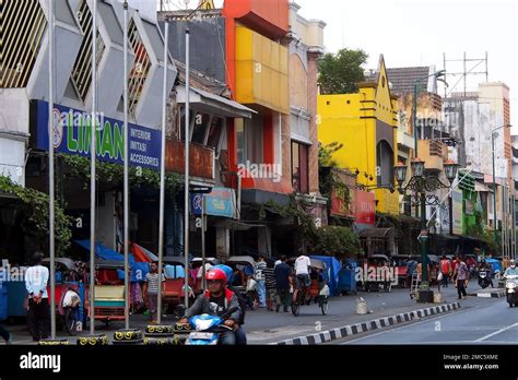 Malioboro street,city skyline, Yogyakarta, Java, Indonesia Stock Photo - Alamy