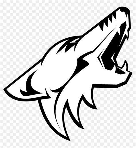 Phoenix Coyotes Logo Black And White - Arizona Coyotes Logo Black And White, HD Png Download ...