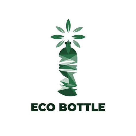 Geometric eco friendly bottle illustration logo 10280636 Vector Art at Vecteezy