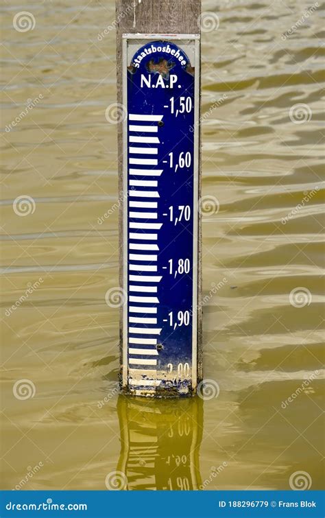 Water Level Measuring Device Stock Image - Image of metre, post: 188296779