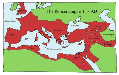 Roman Empire Map For Kids