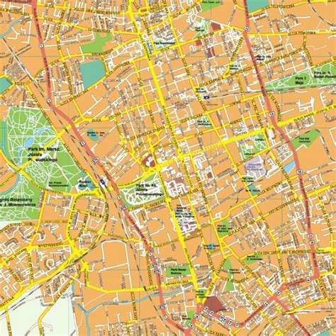 Lodz EPS map | Maps Download vector files for Adobe Illustrator