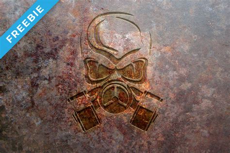 Rust Metal Logo Mock-Up