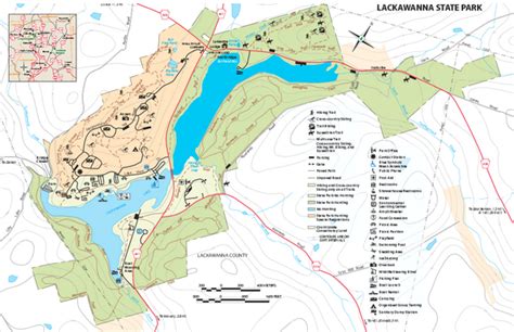 Lackawanna State Park Map - Dalton PA 18414-9785 • mappery