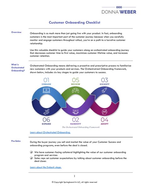 Customer Onboarding Checklist 0123