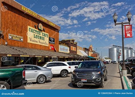 Main Street in Wall, a Town of South Dakota Editorial Stock Image - Image of drugstore, dakota ...