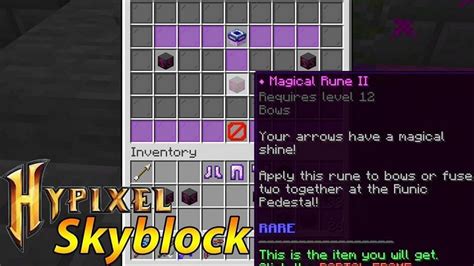 How to use runes in Minecraft Hypixel Skyblock