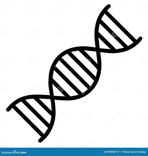 DNA Chain. the Basic Molecular Structure of Life Stock Illustration - Illustration of gene, cell ...