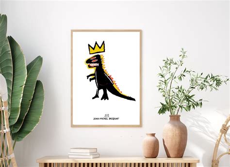 Basquiat Dinosaur Print Basquiat Printable Basquiat Wall - Etsy