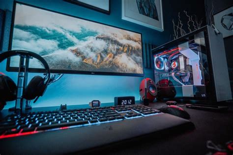 Gaming Desk Setup, Pc Setup, Minimal Desk Setup, Ikea Alex, Desk ...