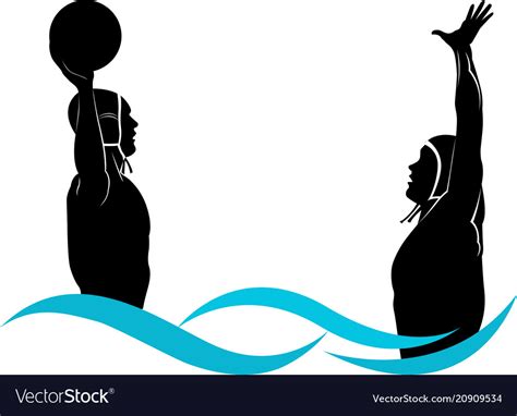 Logo water polo Royalty Free Vector Image - VectorStock