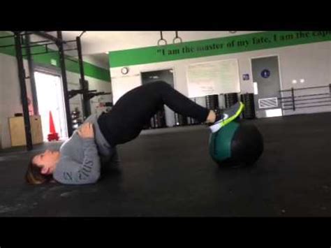 Supine Hamstring Curls with Medicine Ball - YouTube