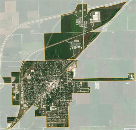 Map of Dwight village, Illinois