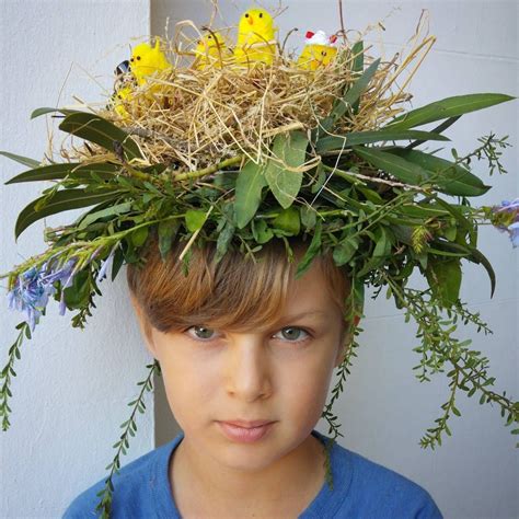 Boys or Girls Easter Bonnet Ideas 2017. Made from natural products ...